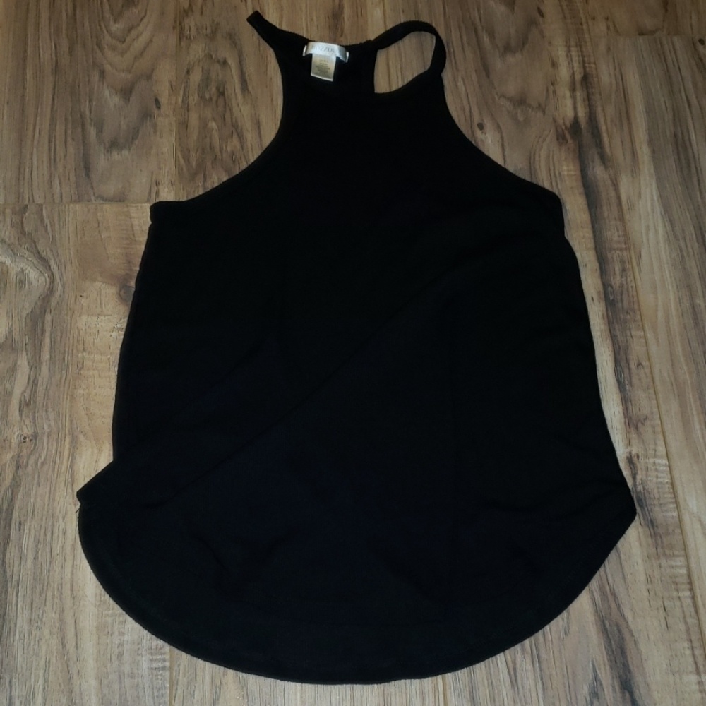 Black High halter top